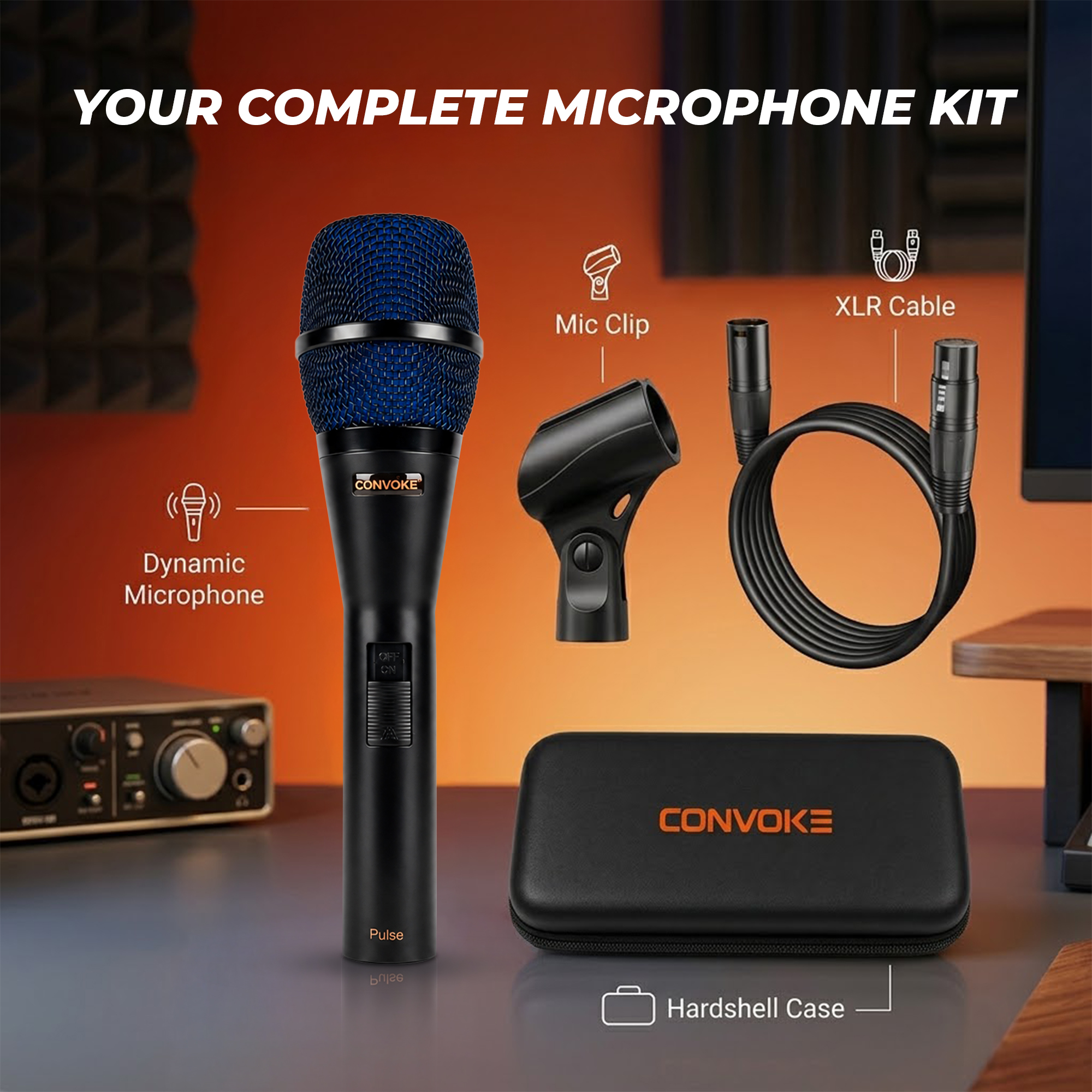 CONVOKE Pulse Dynamic Microphone - Image 9