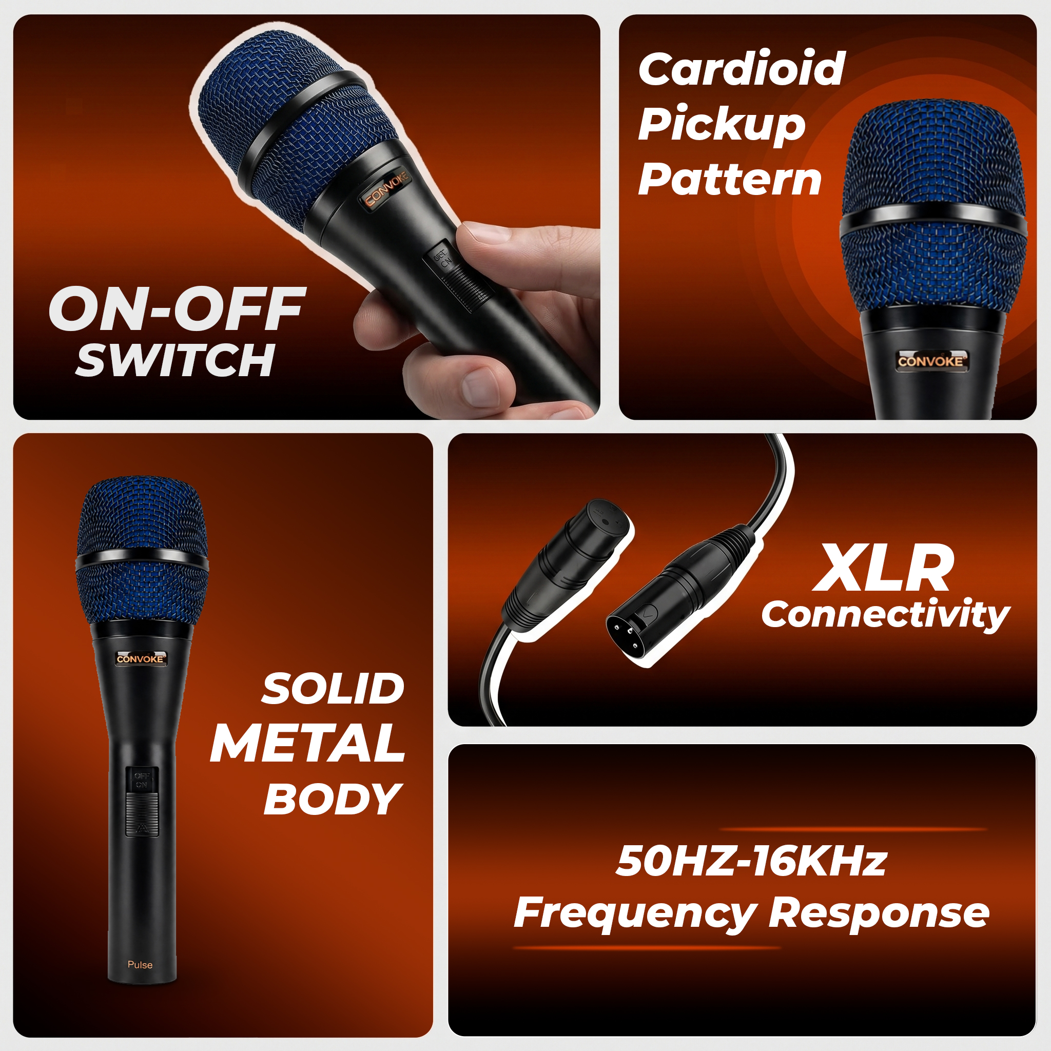 CONVOKE Pulse Dynamic Microphone - Image 8